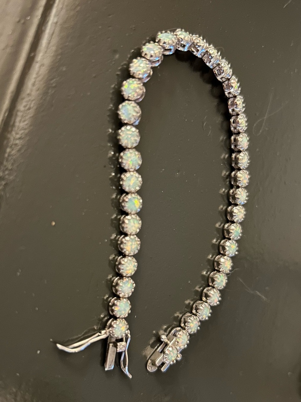 Opal Tennis Bracelet 18k plated gold